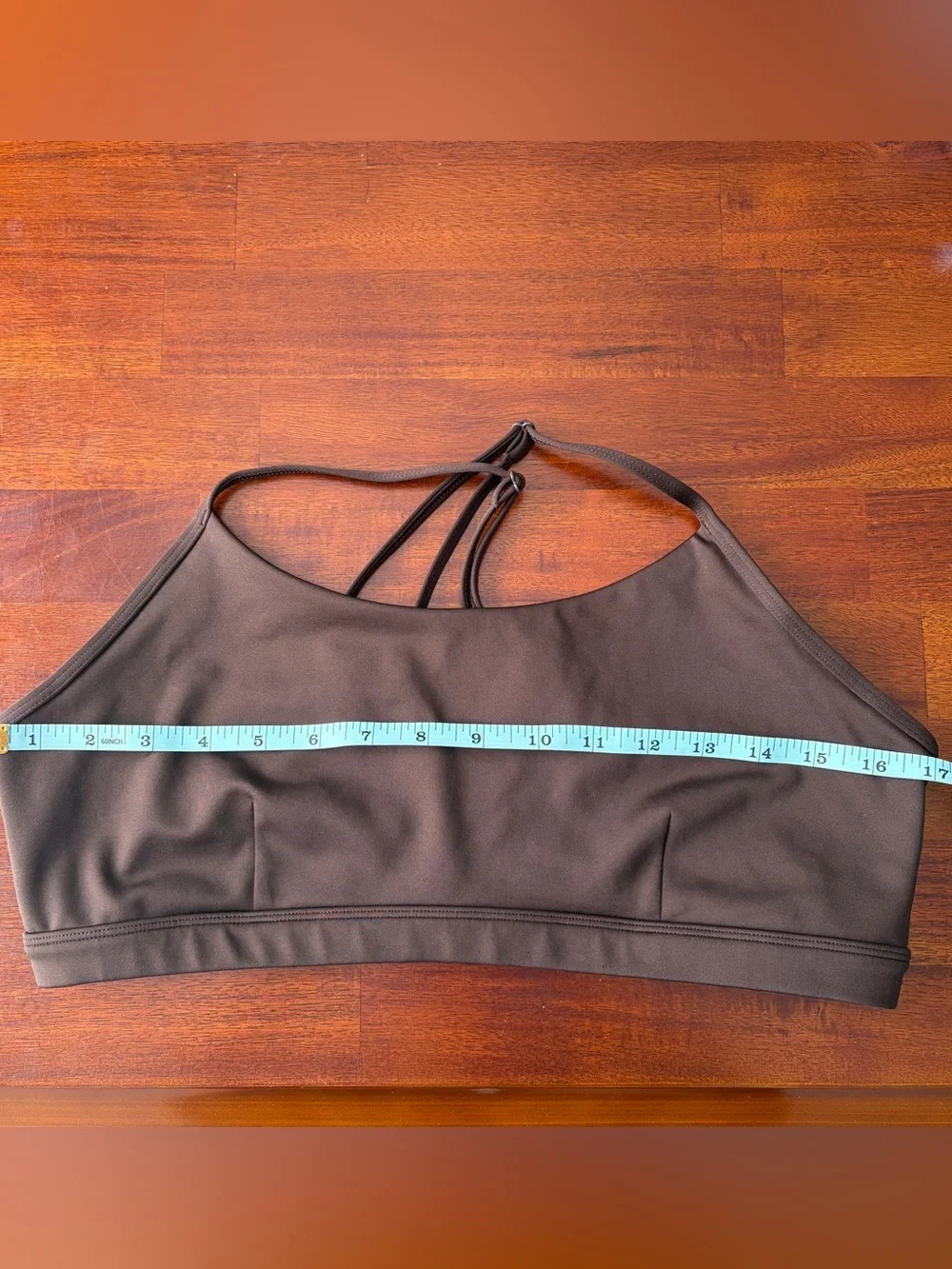 Alo Yoga Airlift Intrigue Brown Sports Bra